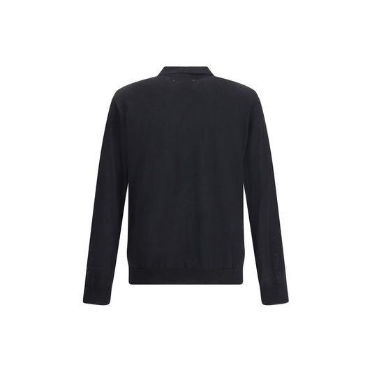 Golden Goose Black Fleece Wool Dress Shirt