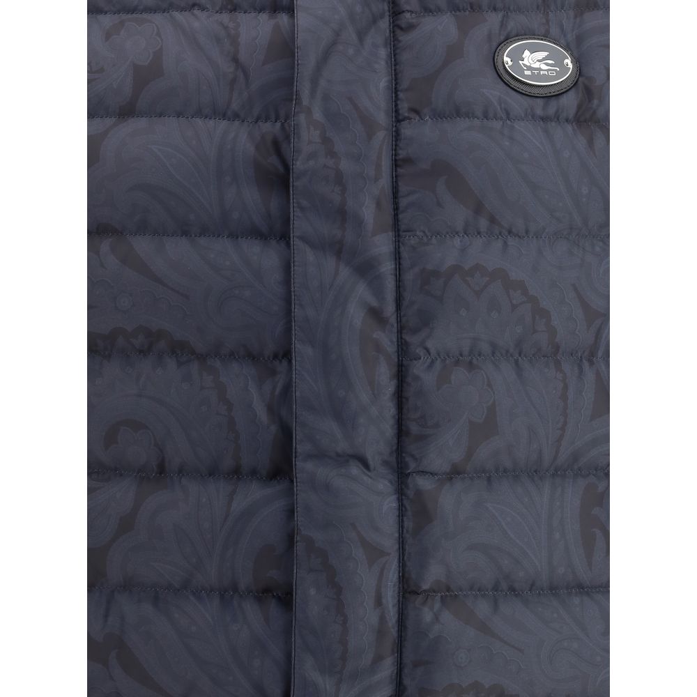 Etro Logo Down Vest Mens Jacket