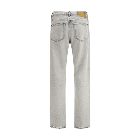 Haikure Blue Cotton Straight-Leg Jeans