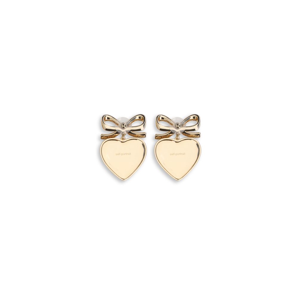Self-Portrait Heart shaped bow Earrings Womens Earrings