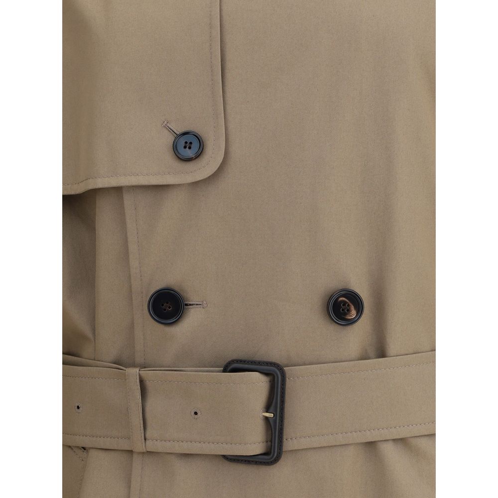 Burberry Long cotton gabardine Trench Coat Mens Jacket