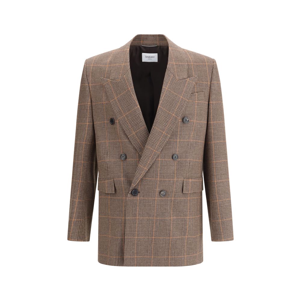Saint Laurent Prince de Galles wool Blazer Mens Blazer