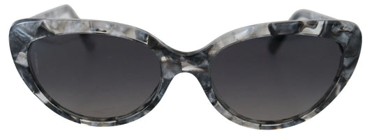 Dolce & Gabbana DG4194 Gray Acetate Logo Plaque Cat Eye Lens Sunglasses
