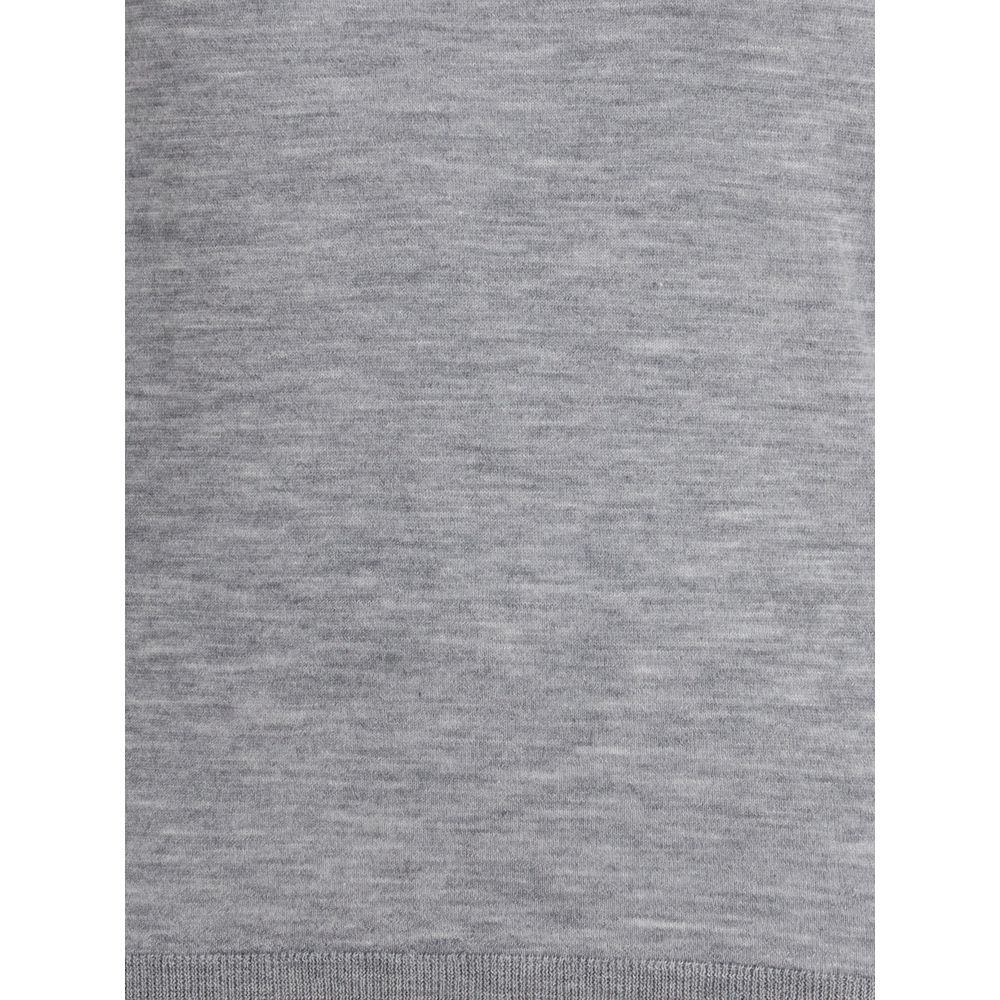 Allude Gray Cashmere Turtleneck