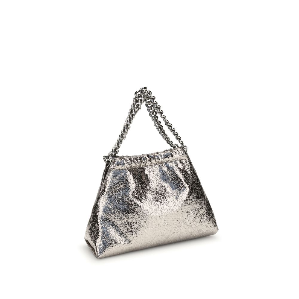 Stella McCartney Metallic crackle-effect Falabella Shoulder Bag Womens Shoulder Bag