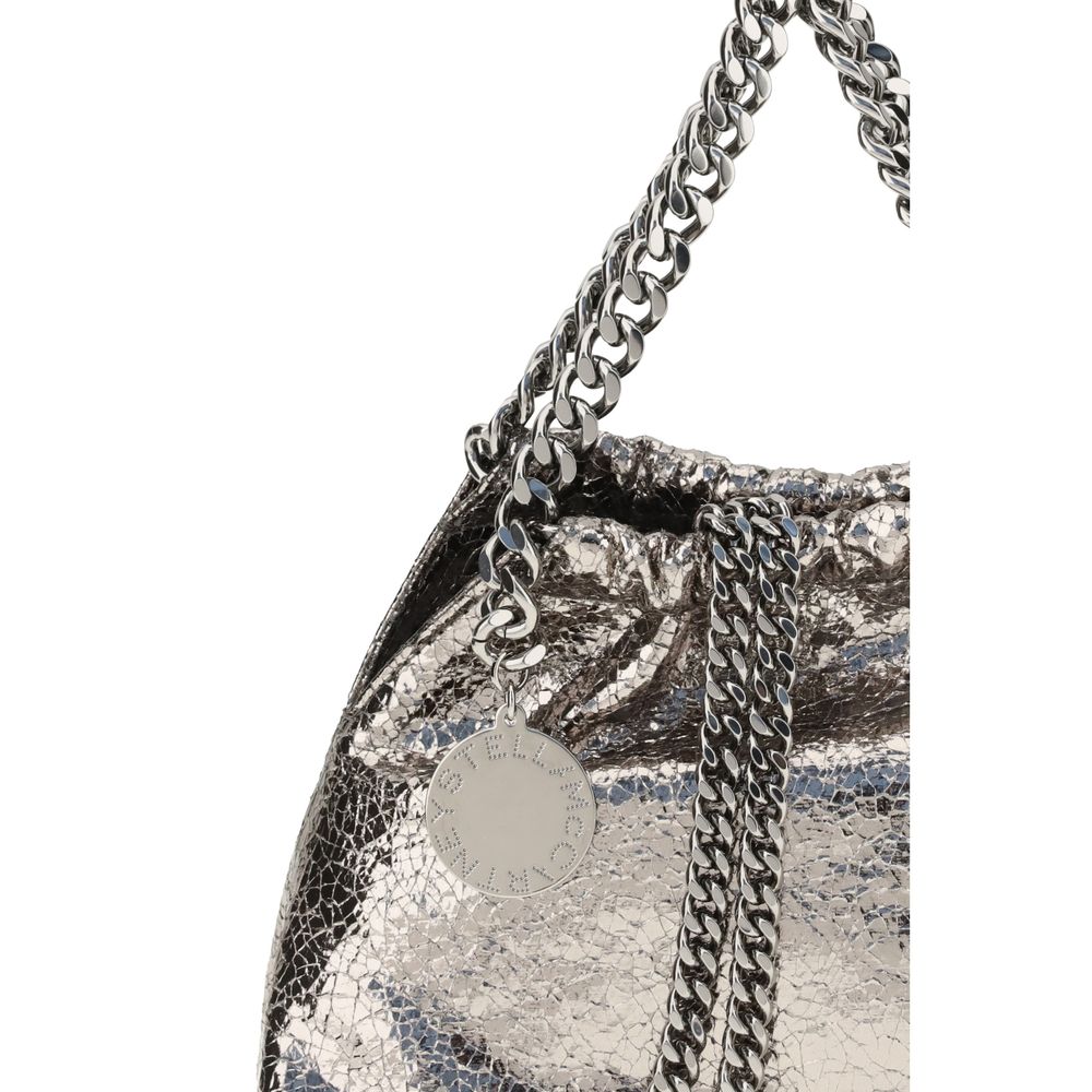 Stella McCartney Metallic crackle-effect Falabella Shoulder Bag Womens Shoulder Bag
