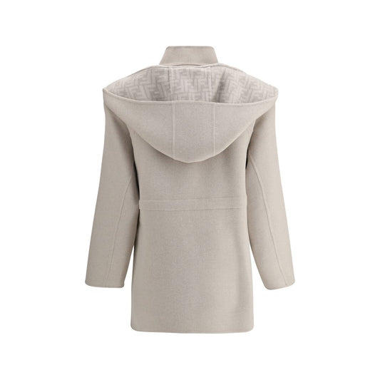 Fendi Cream Wool Coat