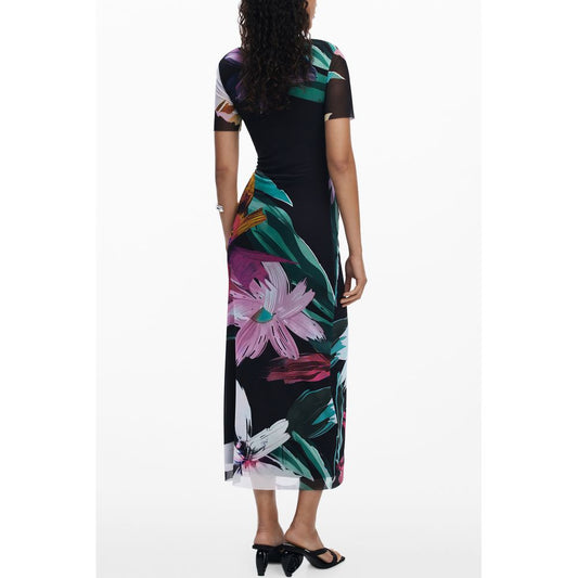Desigual Black Polyester Dress