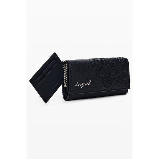 Desigual Black Polyethylene Wallet Womens Wallet