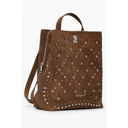 Desigual Brown Polyethylene Backpack