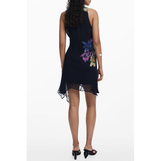 Desigual Black Polyester Dress