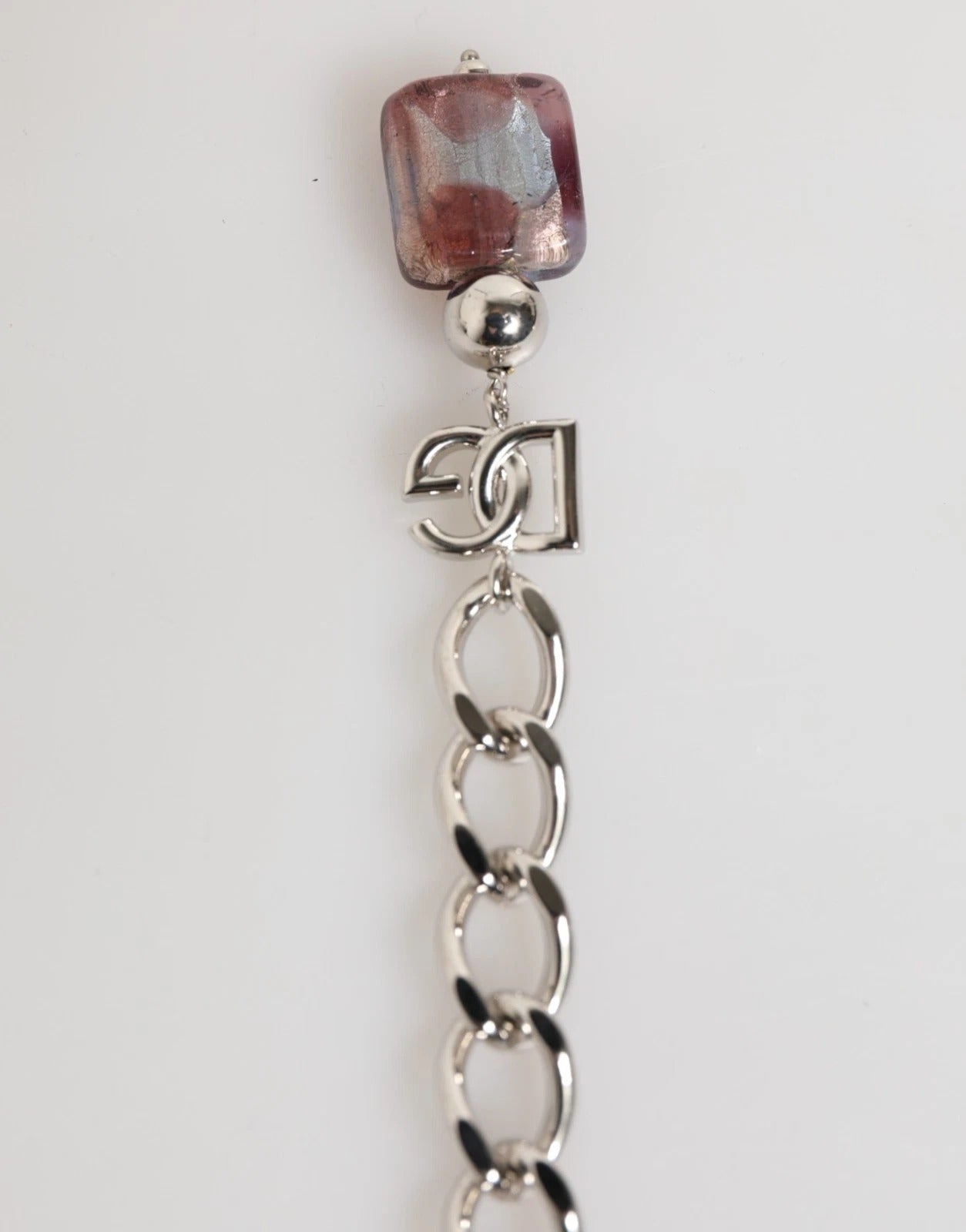 Dolce & Gabbana Multicolor Murano Glass Beads Brass Zamak Necklace Womens Necklace