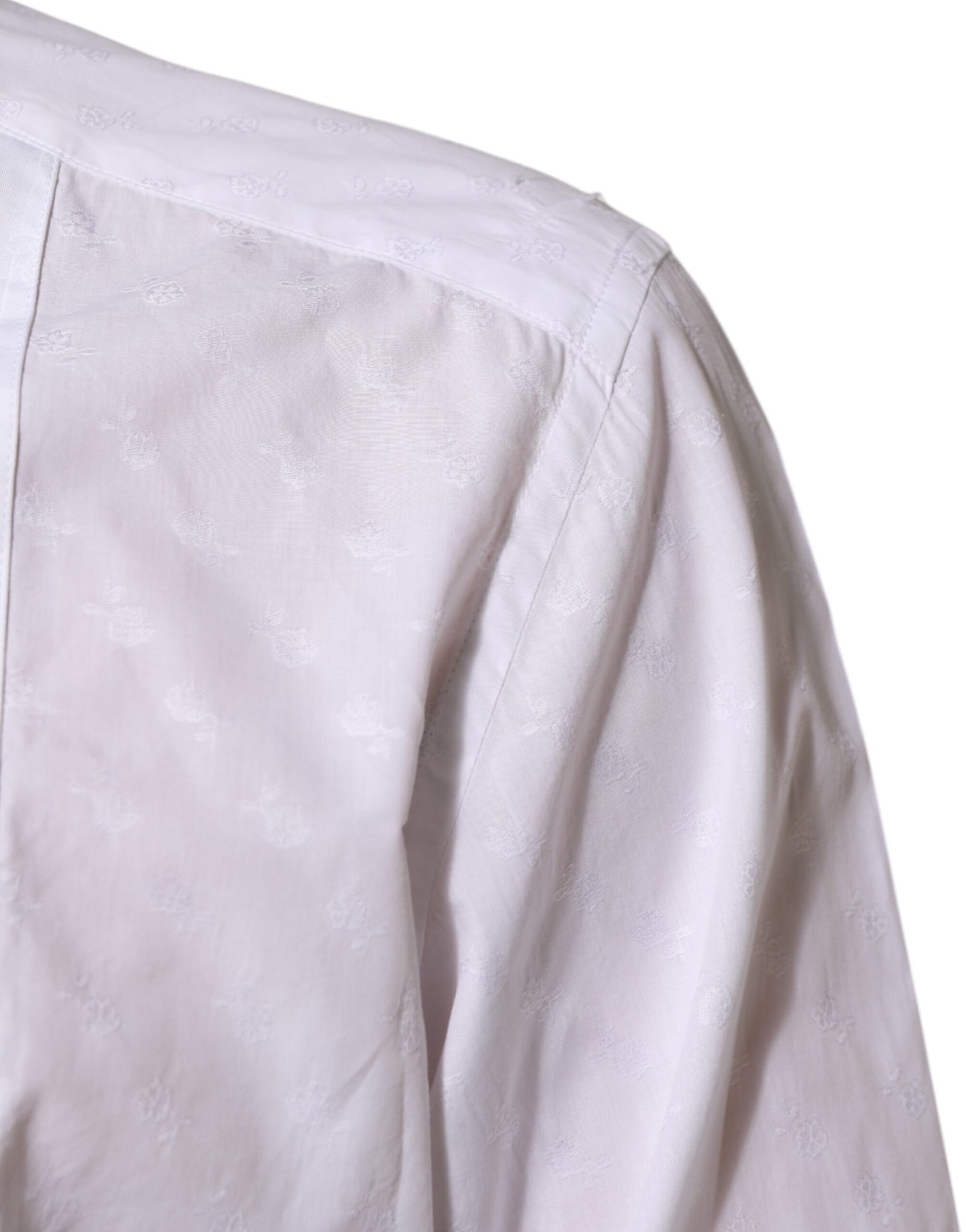 Dolce & Gabbana White Cotton MARTINI Bib Formal Dress Shirt Mens T-Shirt
