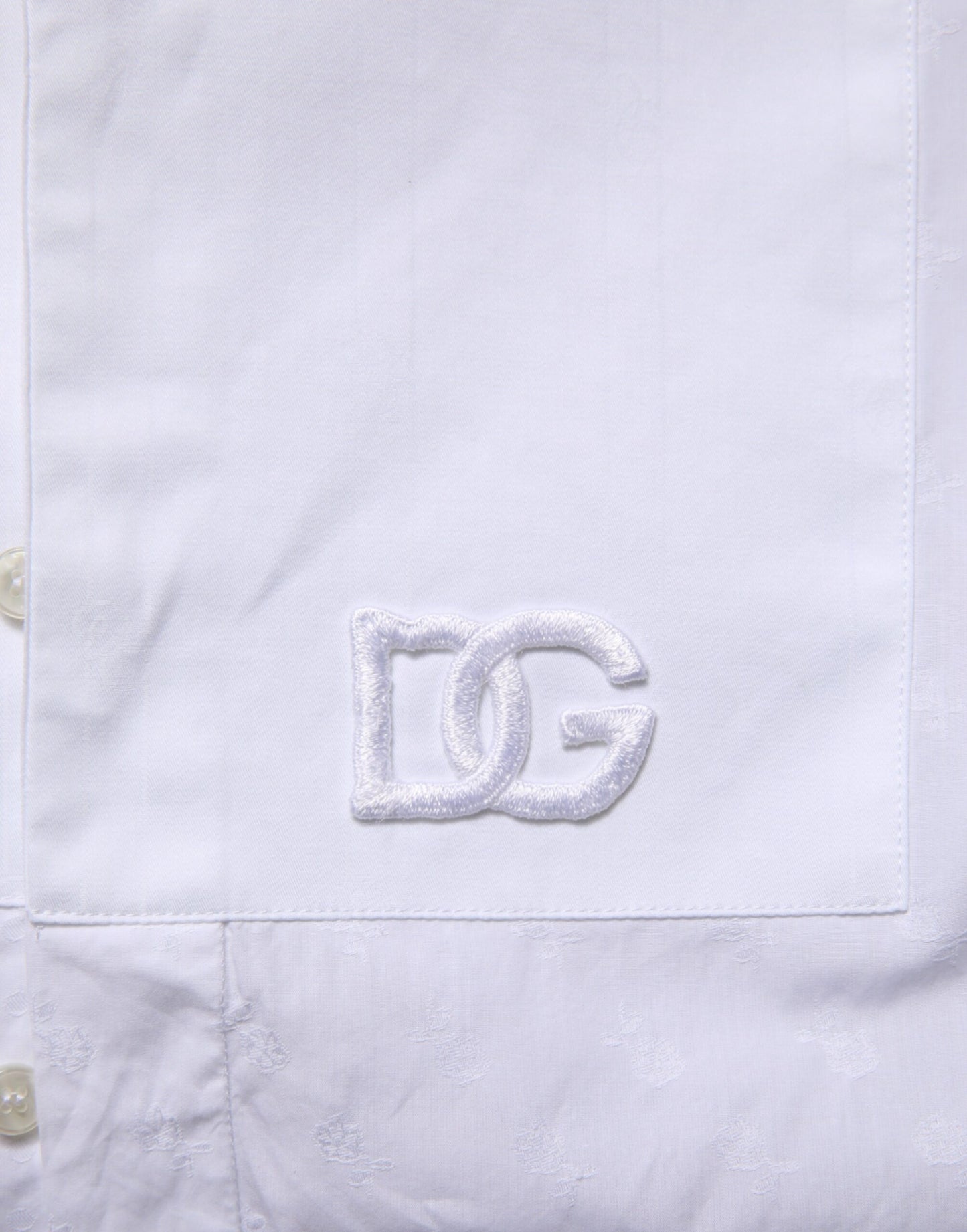 Dolce & Gabbana White Cotton MARTINI Bib Formal Dress Shirt Mens T-Shirt