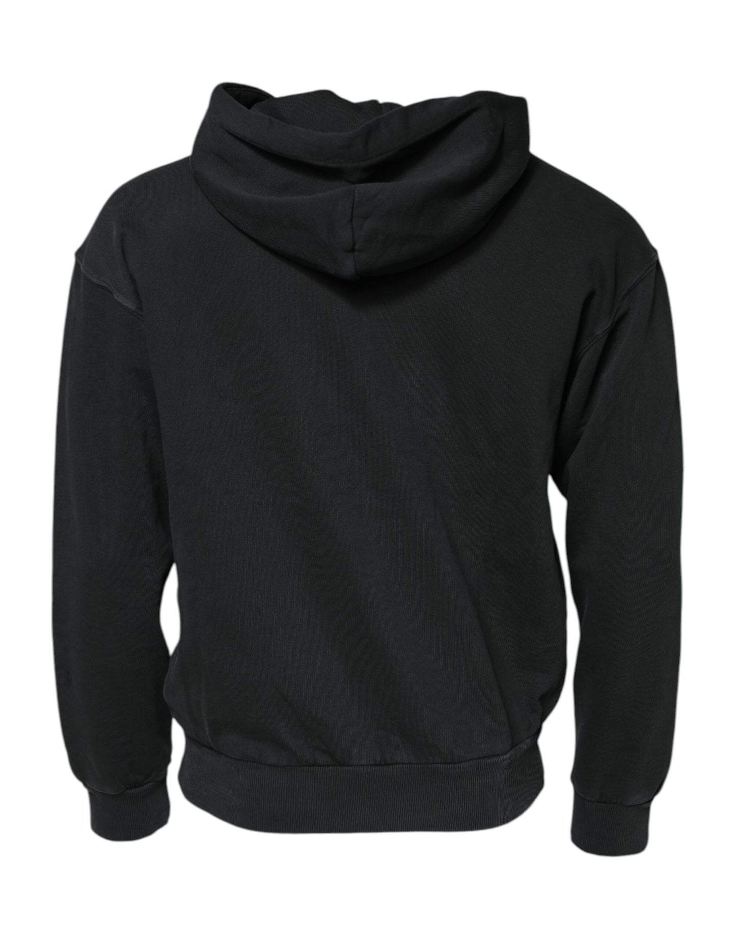 Dolce & Gabbana Black Logo FullZip Hooded Sweatshirt Sweater Mens Sweater Mens T-Shirt