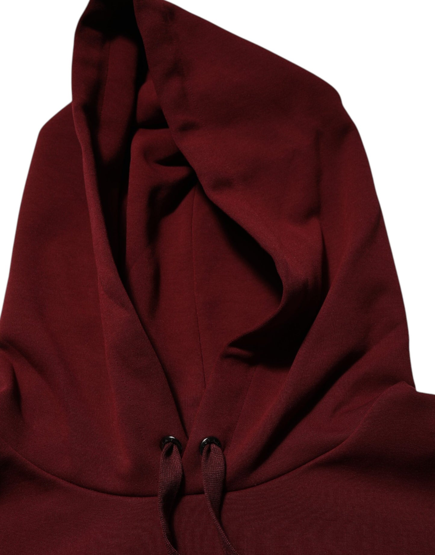 Dolce & Gabbana Maroon Embossed Logo Hooded Sweatshirt Sweater Mens Sweater Mens T-Shirt