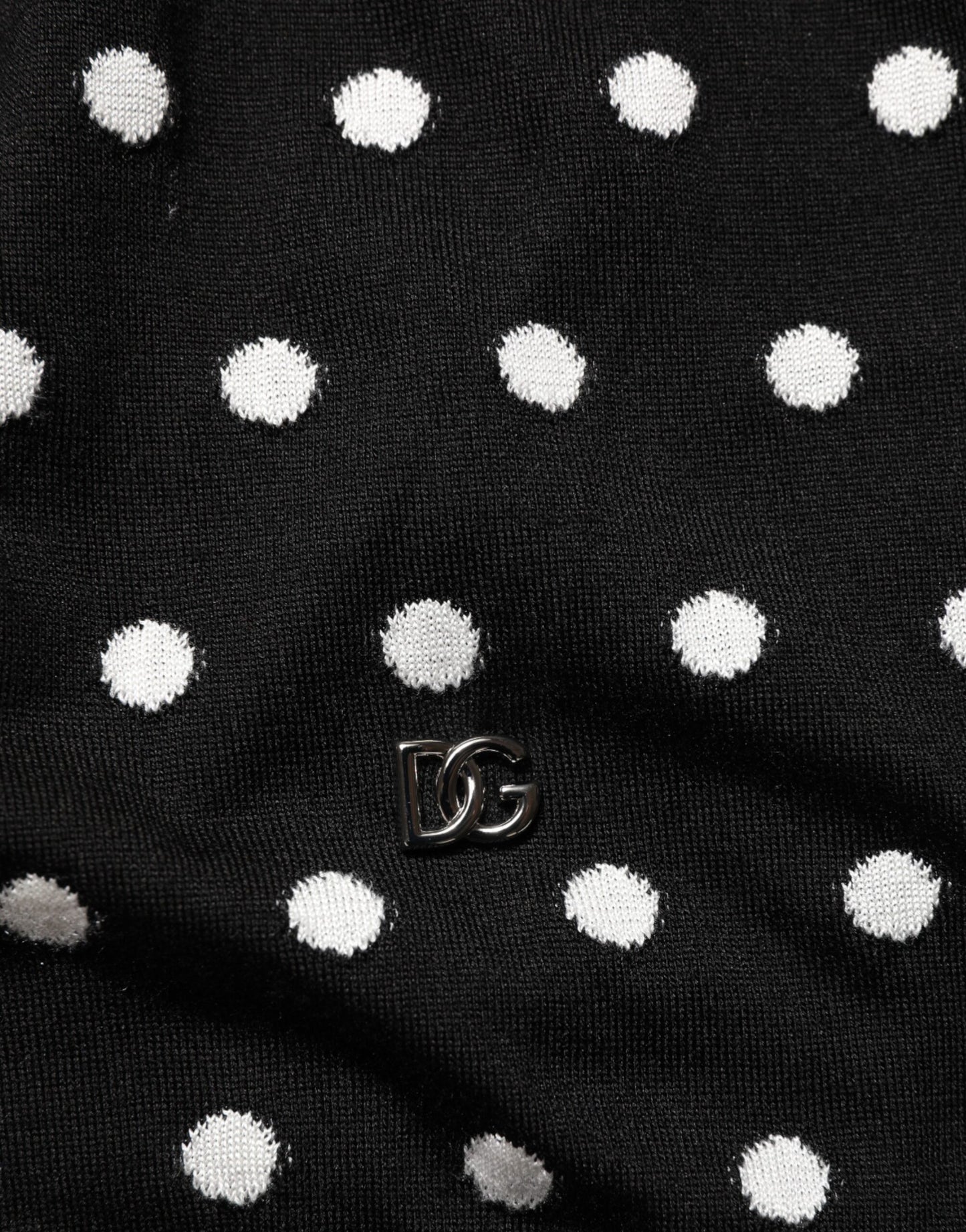Dolce & Gabbana Black White Stripe Polka V-Neck Pullover Sweater Mens Sweater Mens T-Shirt