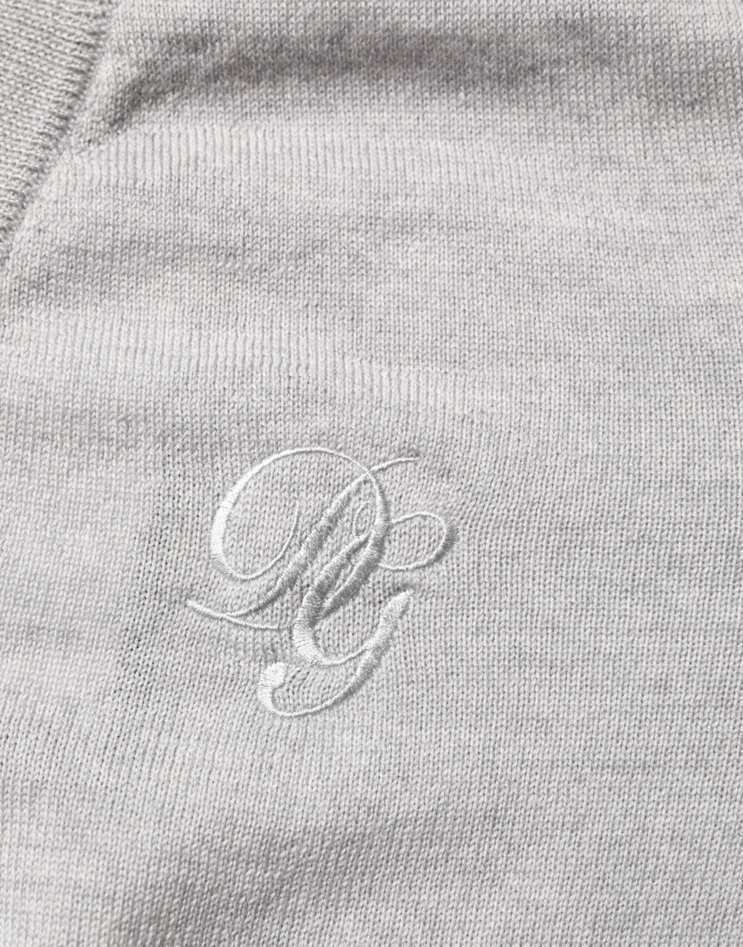 Dolce & Gabbana Gray Wool Knit Logo V-Neck Pullover Sweater Mens Sweater Mens T-Shirt