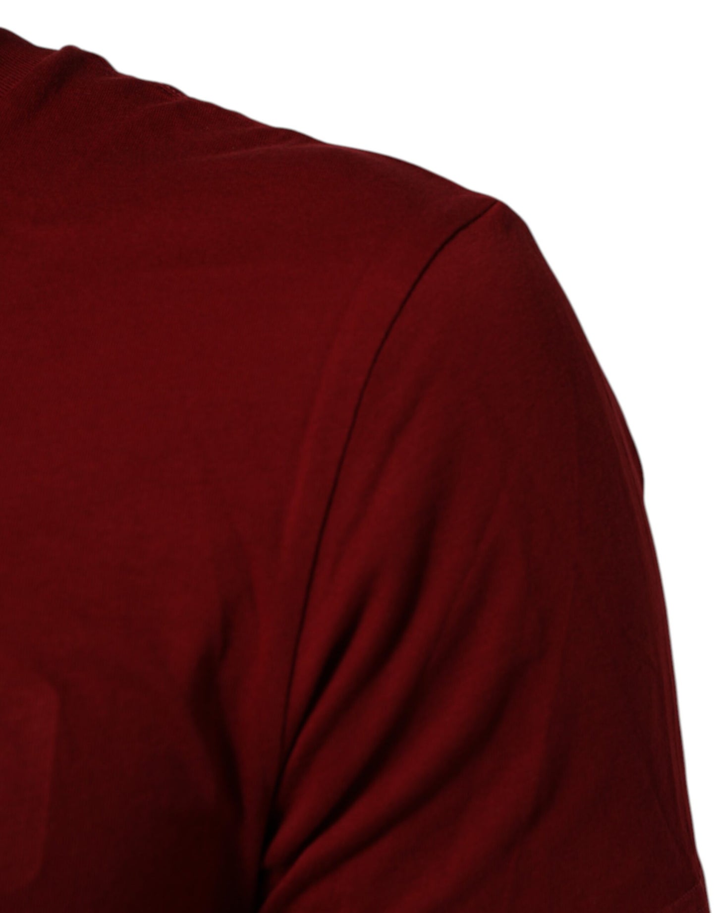 Dolce & Gabbana Maroon Logo Crew Neck Short Sleeve T-shirt Mens T-Shirt