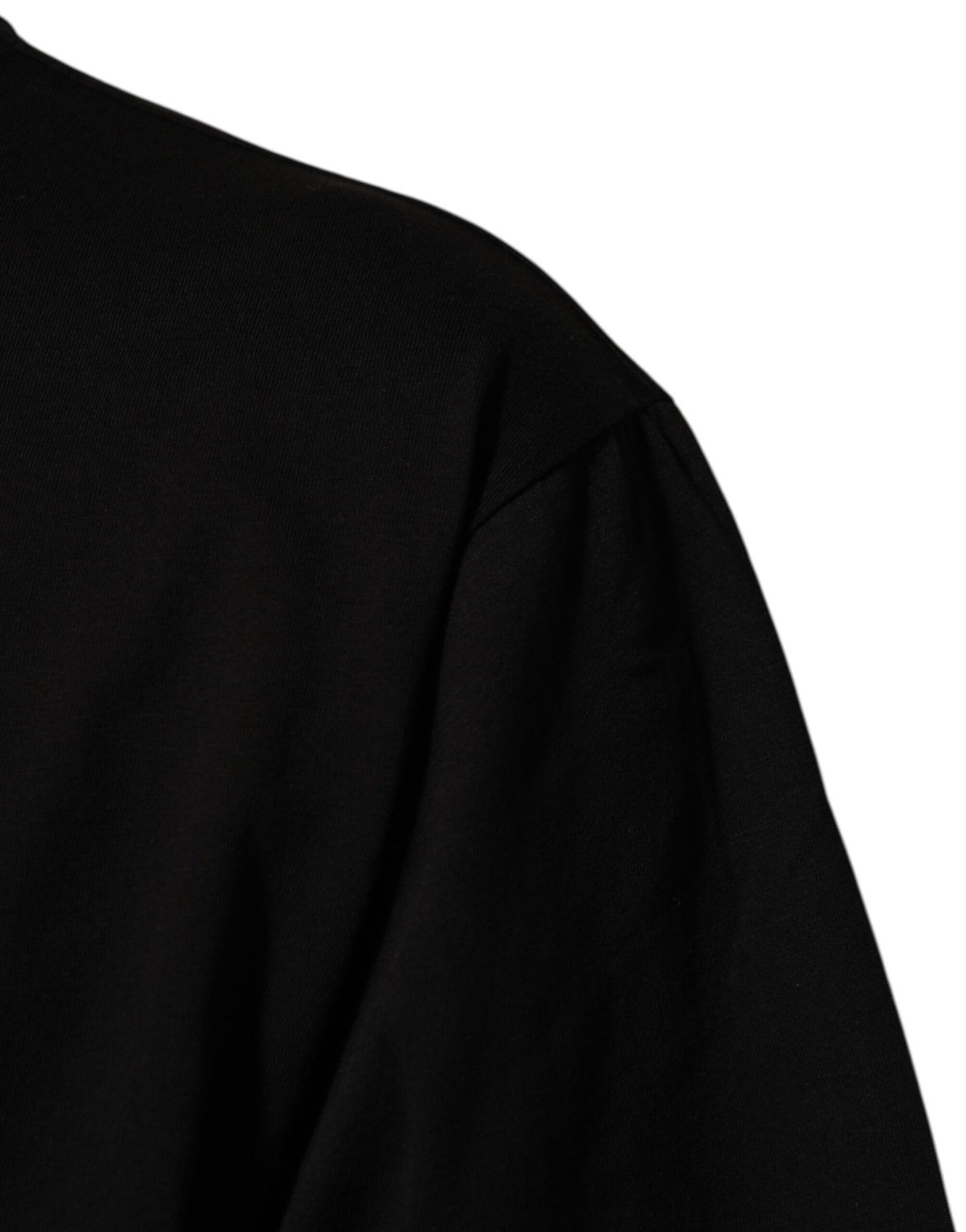 Dolce & Gabbana Black Logo Print Cotton Men Crew Neck T-shirt Mens T-Shirt