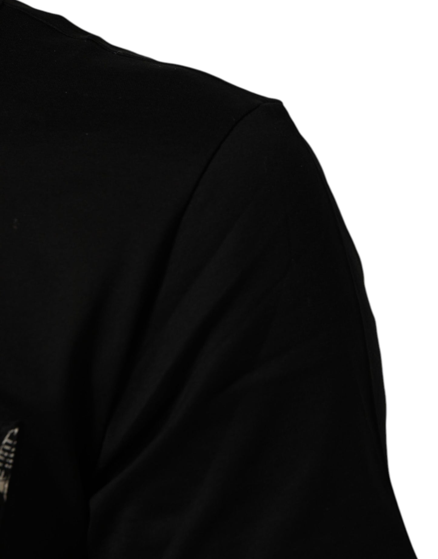 Dolce & Gabbana Black Musical Print Cotton Crew Neck T-shirt Mens T-Shirt