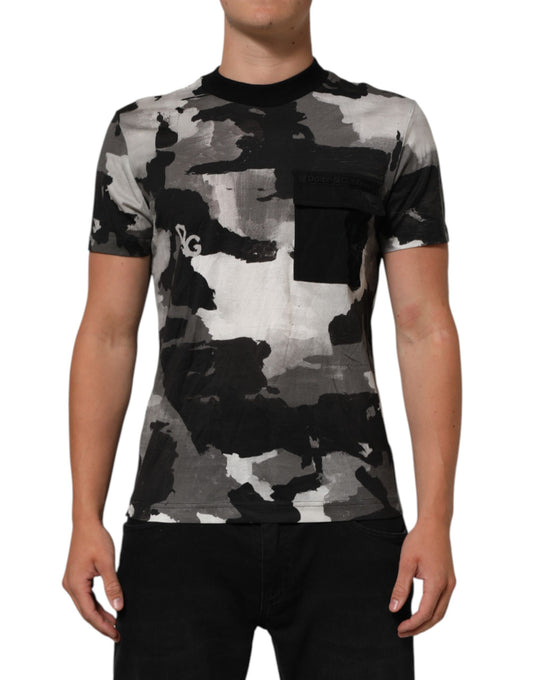 Dolce & Gabbana Multicolor Camouflage Men Short Sleeves T-shirt Mens T-Shirt