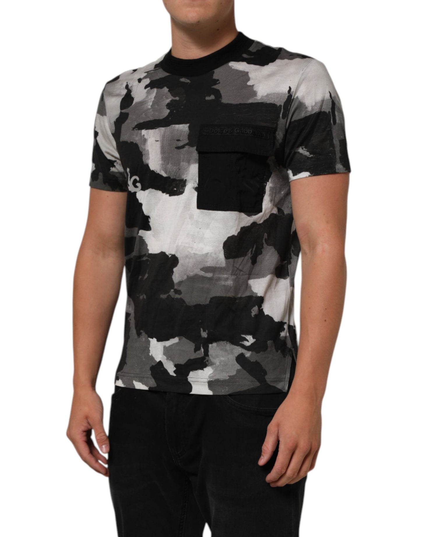Dolce & Gabbana Multicolor Camouflage Men Short Sleeves T-shirt Mens T-Shirt