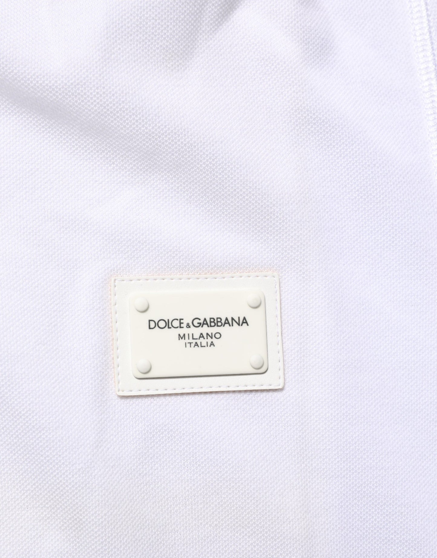 Dolce & Gabbana White Collared Short Sleeves Polo Men T-shirt Mens T-Shirt