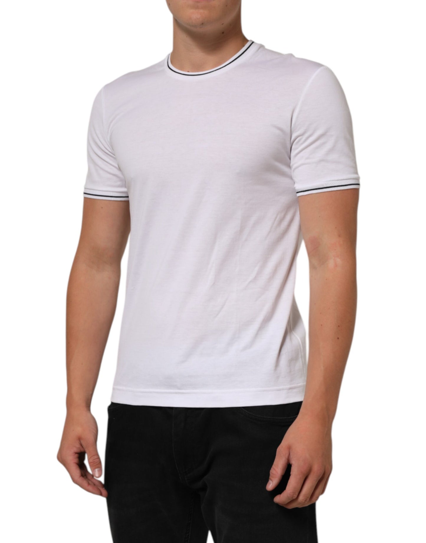 Dolce & Gabbana White Short Sleeves Round Neck Men Underwear T-shirt Mens T-Shirt