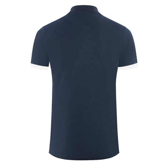 Aquascutum Blue Cotton Men Polo Shirt