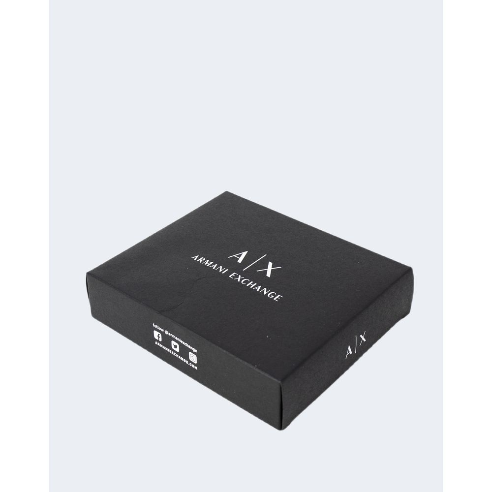 Armani Exchange Black Leather Wallet Mens Wallet