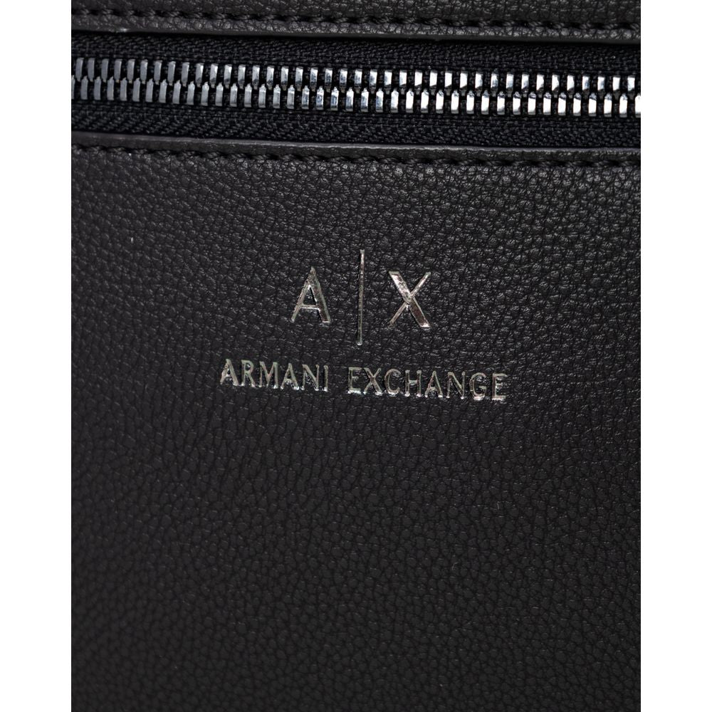 Armani Exchange Black Polyester Messenger Bag Mens Messenger Bag