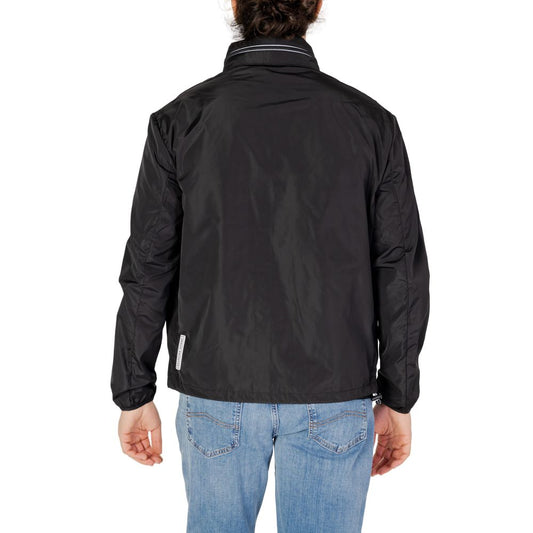Armani Exchange Black Polyester Shell Jacket Mens Jacket