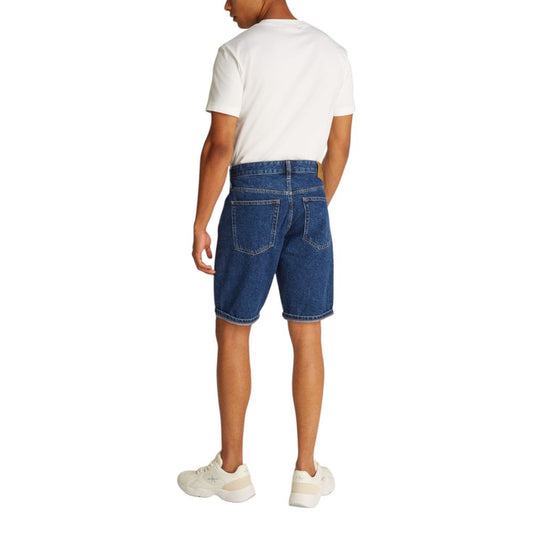 Calvin Klein Jeans Blue Cotton Bermuda Shorts Mens Shorts