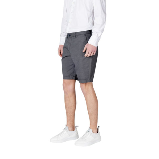Armani Exchange Blue Cotton Shorts Mens Shorts