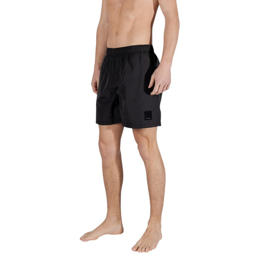Armani Exchange Black Polyester Swim Shorts Mens Swim