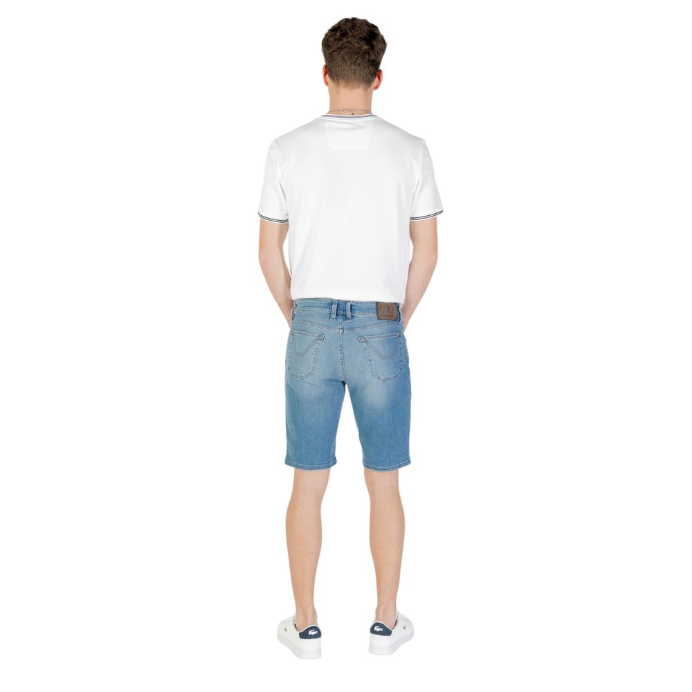 Jeckerson Light Blue Cotton Bermuda Shorts Mens Shorts