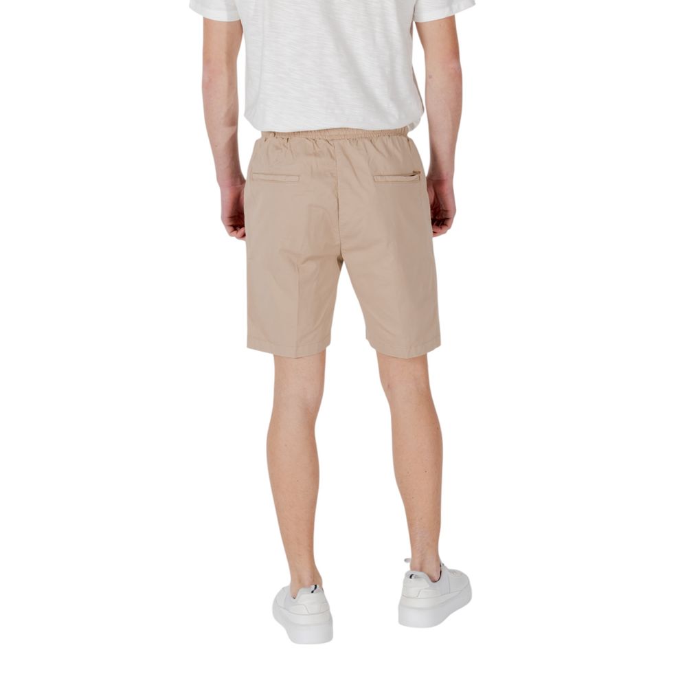 Gianni Lupo Beige Cotton Bermuda Shorts Mens Shorts