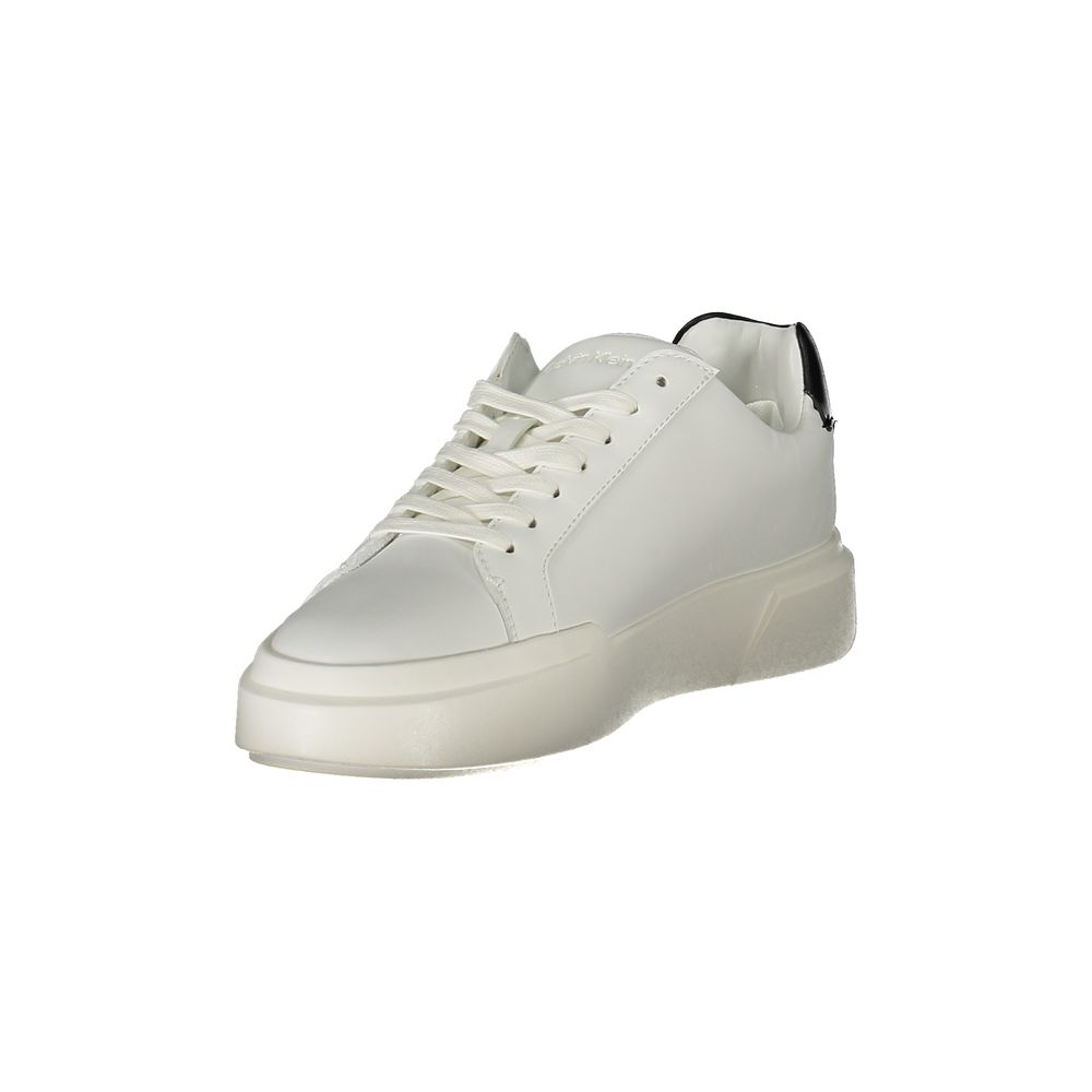 Calvin Klein White Polyester Sneaker