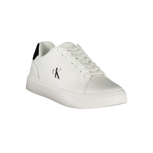 Calvin Klein White Polyester Sneaker