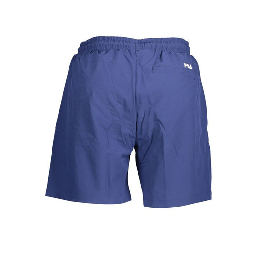 Fila Blu Polyester Men's Swim Trunk Mens Shorts