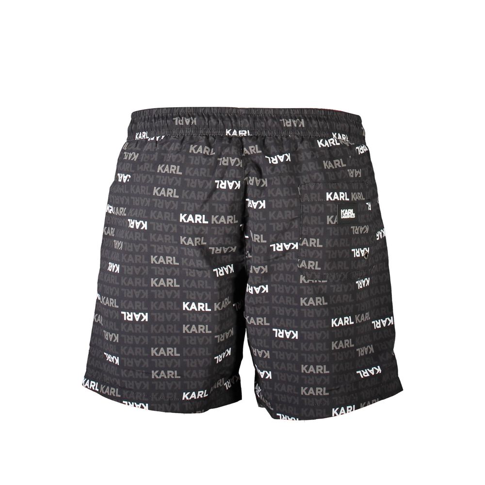 Karl Lagerfeld Nero Polyester Men's Swim Boxer Mens Swim