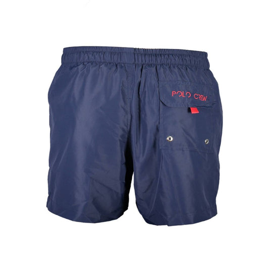 La Martina Blue Polyester Men's Swim Trunk Mens Shorts