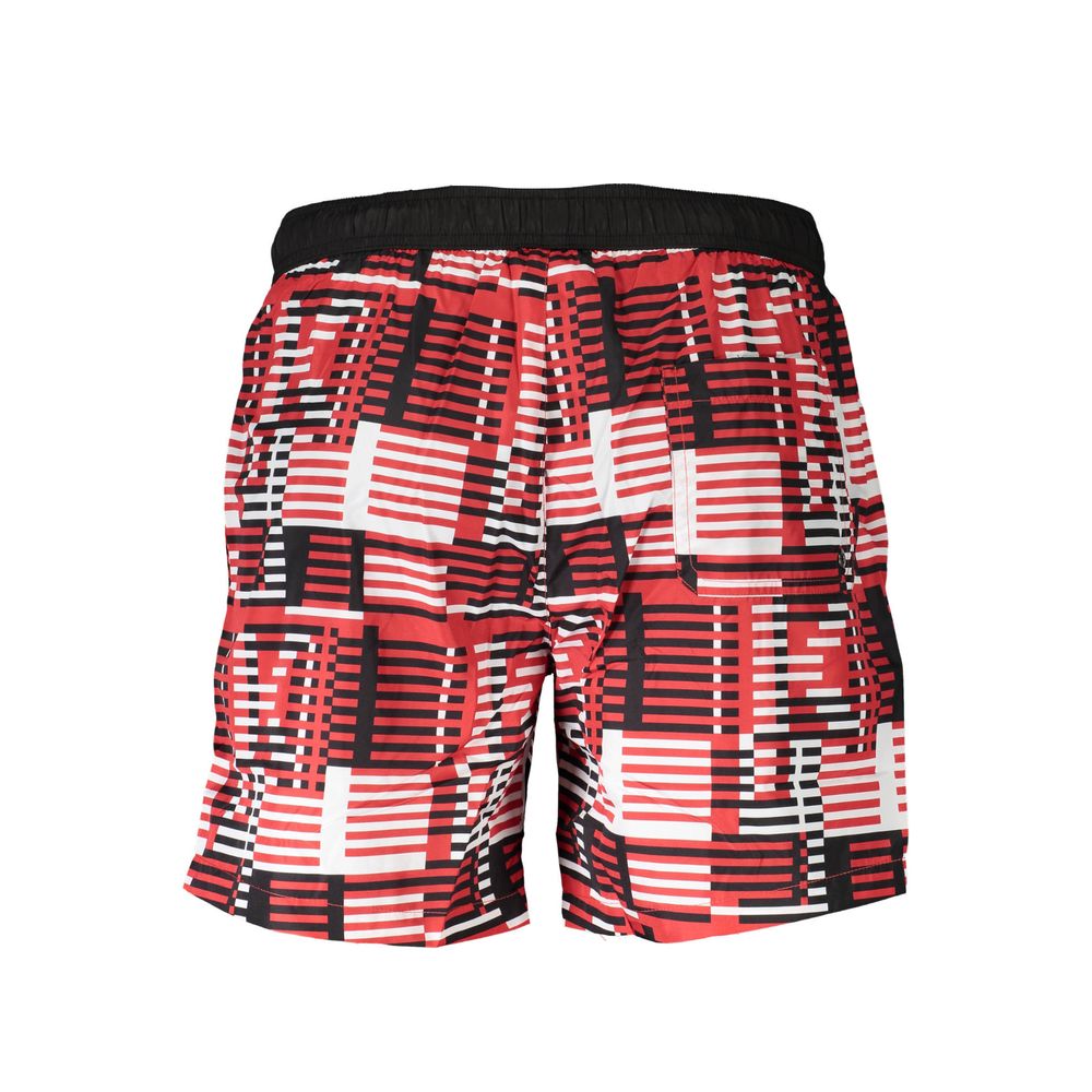 Karl Lagerfeld Rosso Polyester Men Swimming Boxer Mens Shorts