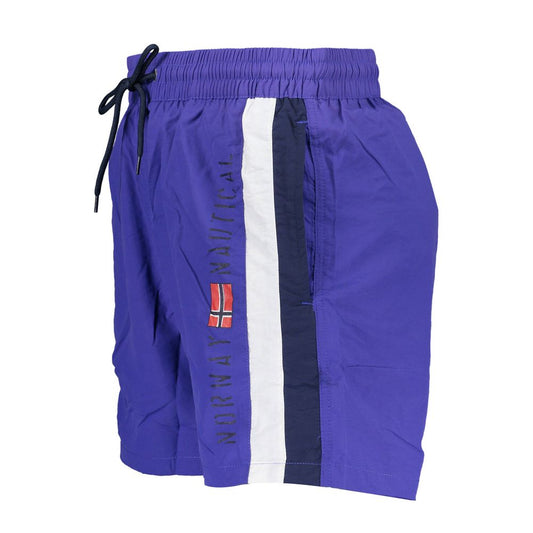 Norway 1963 Blue Polyamide Swimwear Mens Swim