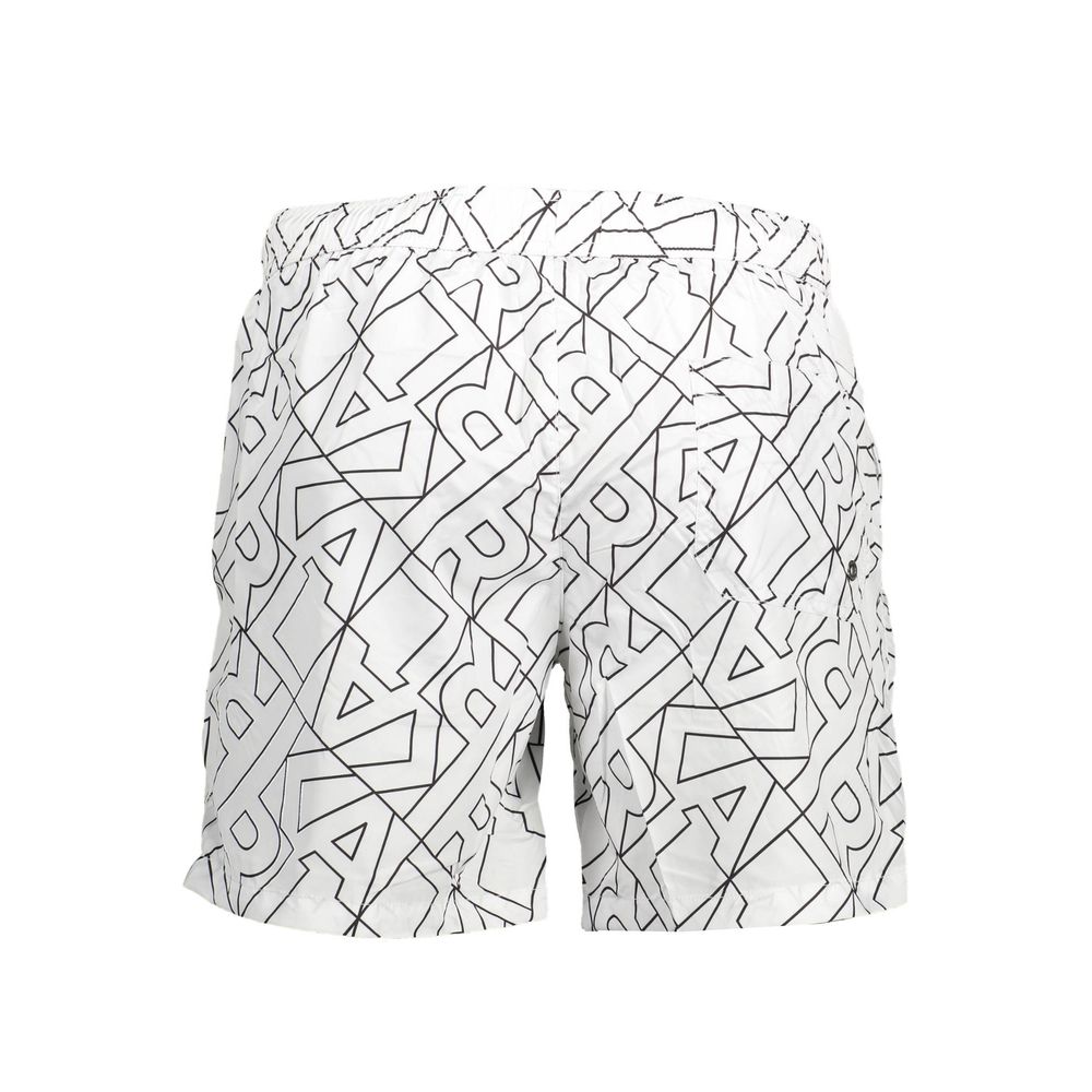 Karl Lagerfeld White Polyester Swimwear Mens Swim