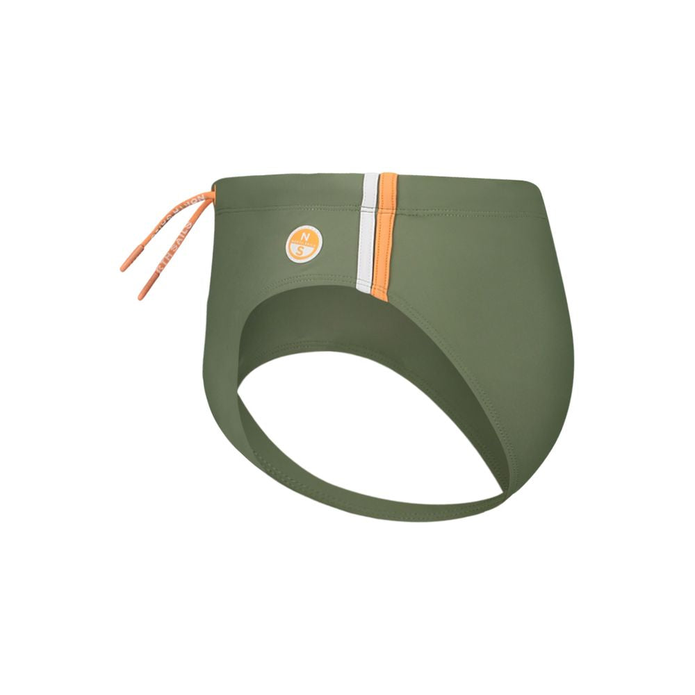 North Sails Green Elastane Swimwear Mens Swim