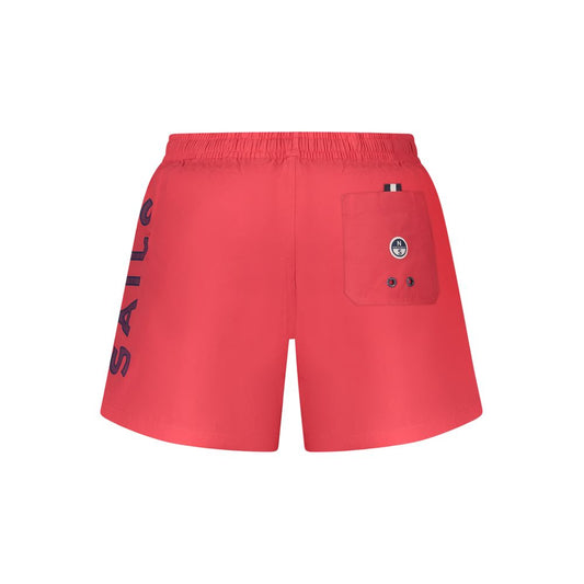 North Sails Red Cotton Swimwear Mens Swim