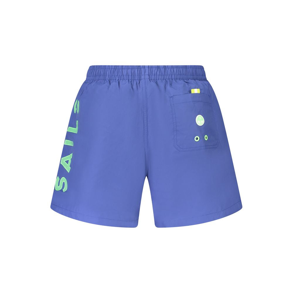North Sails Blue Cotton Swimwear Mens Swim