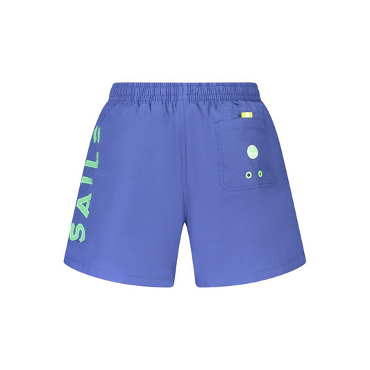 North Sails Blue Cotton Swimwear Mens Swim